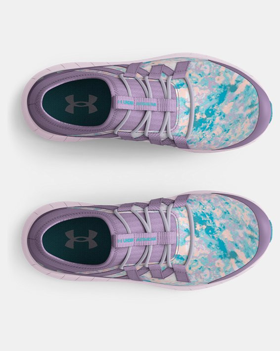Girls' Pre-School UA Infinity 3 Sky Running Shoes, Purple, pdpMainDesktop image number 2